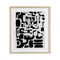 Stupell Industries Noir Contemporary Shapes Framed Print Under Glass, design by Ishita Banerjee